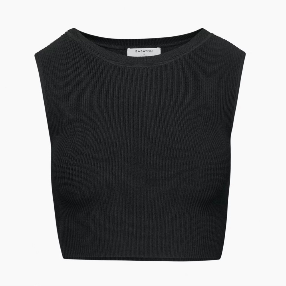 NWT Aritzia Babaton Sculpt Knit Muscle Cropped Tank